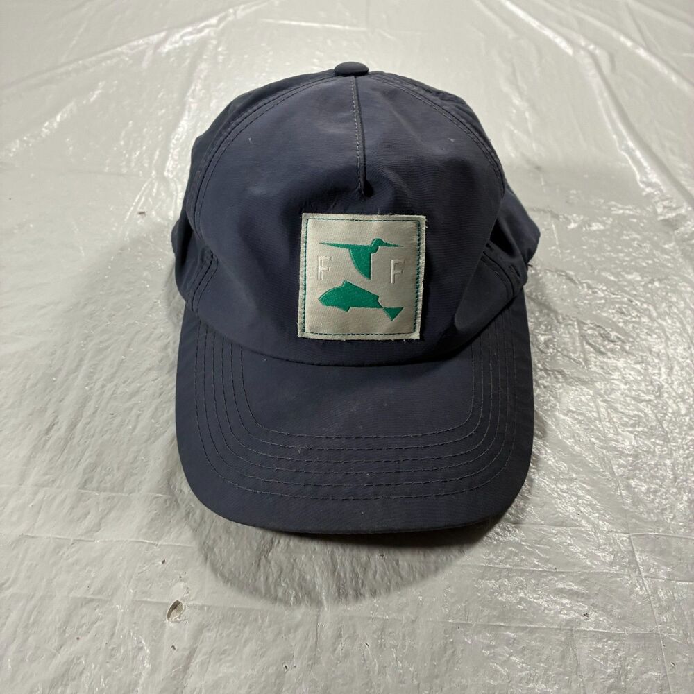 Free Fly Apparel Snapback Hat Grey Blue One Size Nylon Polyester